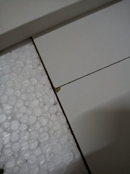 AKCIJA Bela jedilna miza z delovno površino v dekorju hrast sonoma MADO 120x80 II. kakovost
