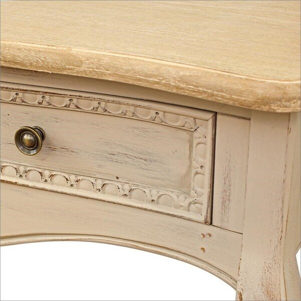 Kremno bela stranska mizica 40x90 cm Clarisse – Bizzotto