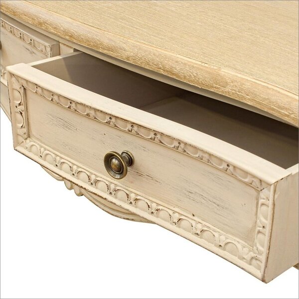 Kremno bela stranska mizica 40x90 cm Clarisse – Bizzotto
