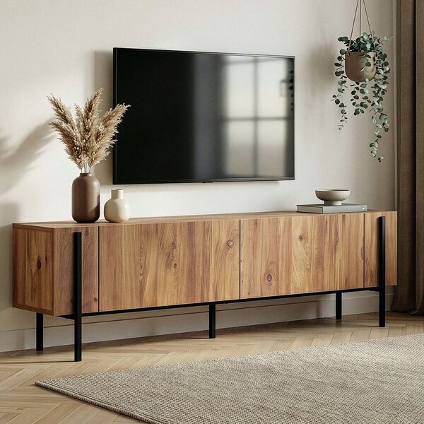 TV omarica v borovem dekorju v naravni barvi 180x45x30 cm Nexus – Kalune Design