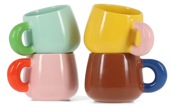 Rožnata skodelica iz porcelana new bone china 470 ml Coco – ONA