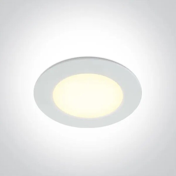 VGRADNA LED SVETILKA 6W/3000K/415lm/fi.85mm/IP65/BELA DM10106P/W/W