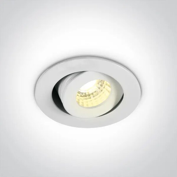 VGRADNA LED SVETILKA/1W-350mA/3W-700mA/3000K/200lm/40° IP20 ZATEMNJENA BELA DM11103B/W/W