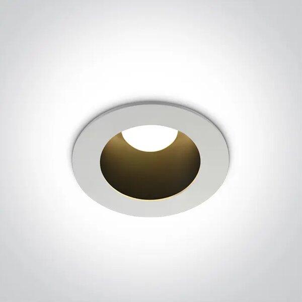 VGRADNA LED SVETILKA/8W/3000K/560lm/60°/230V TEMNO BELA DM10108ED/W/B/W