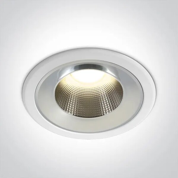 VGRADNA LED SVETILKA 25W/2125lm/3000K/IP54 fi235mm BELA DM10125TD/W/W