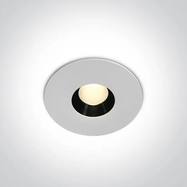 VGRADNA LED SVETILKA/8W/3000K/600lm/36°/230V IP54 BELA DM10108H/W/W