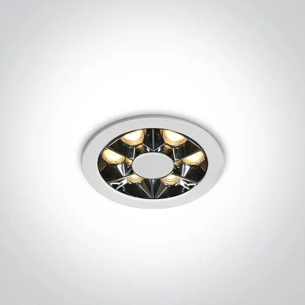 VGRADNA LED SVETILKA/6W/3000K/480lm/38°/IP20 BELA DM10106X/W/W