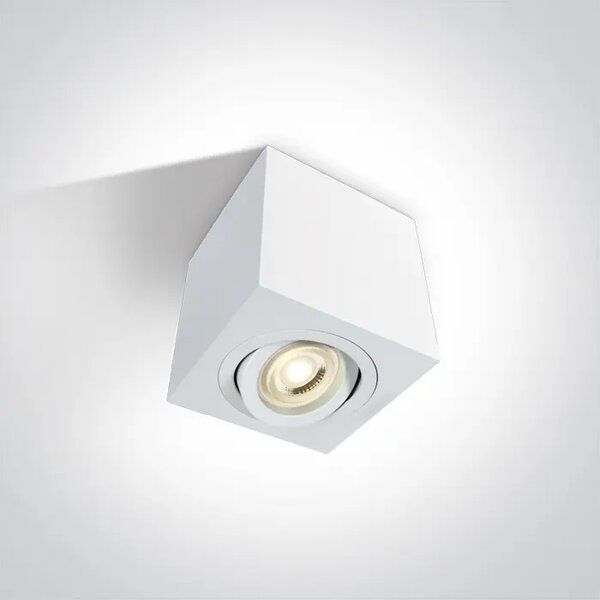 STROPNI REFLEKTOR GU-10/50W/220V KVADRATNI BEL DM12105AC/W