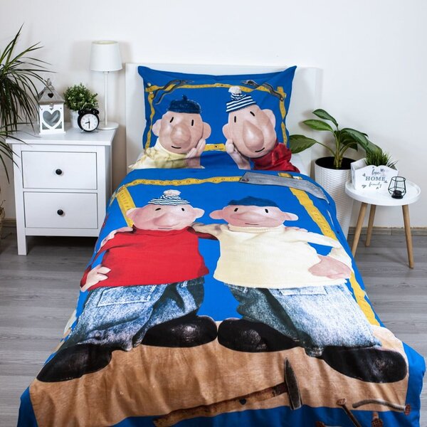 Enojna bombažna otroška posteljnina 140x200 cm Pat a Mat – Jerry Fabrics