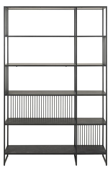 Črn regal 120x185x35 cm Strington – Actona