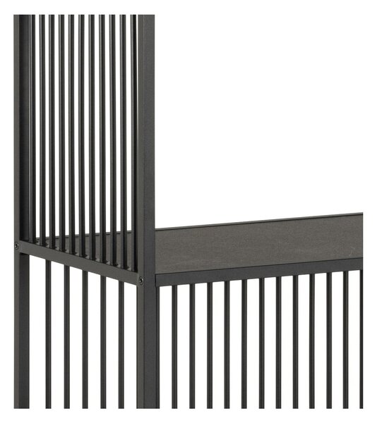 Črn regal 120x185x35 cm Strington – Actona