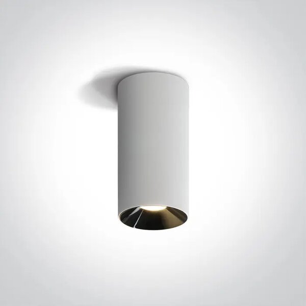 STROPNA SVETILKA LED/15W/3000K/1200lm/45°/230V fi72×155mm BELA DM12115D/W/W