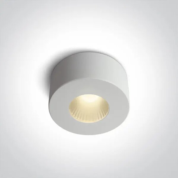 STROPNA SVETILKA LED 7W/3000K/230V/500lm IP20 BELA, ZATEMNLJIVA DM12107V/W/W