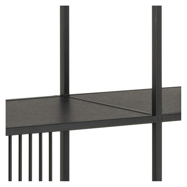 Črn regal 120x185x35 cm Strington – Actona
