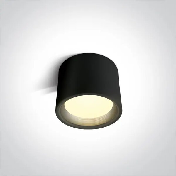 STROPNA SVETILKA LED 15W/3000K/1280lm/230V 90° IP40 ČRNA DM12115L/B/W#