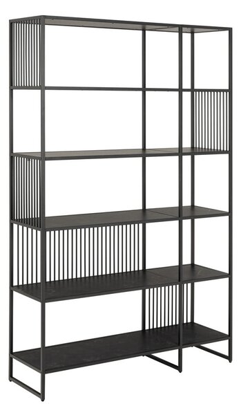 Črn regal 120x185x35 cm Strington – Actona