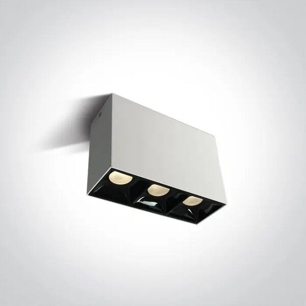 STROPNA SVETILKA LED/3×7W/3000K/1650lm/36°/240V BELA DM12307B/W/W