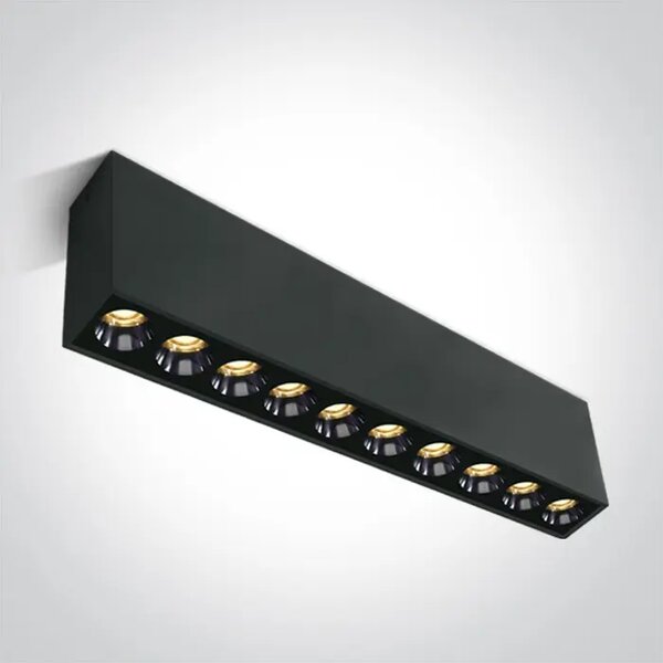 STROPNA SVETILKA LED/24W/3000K/1700lm/230V 38' IP20 ČRNO-TEMNA SVETLOBA DM12124H/B/W
