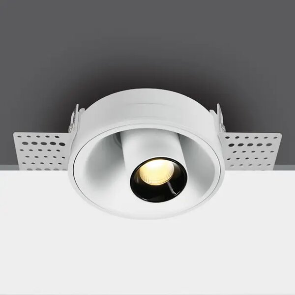VGRADNA SVETILKA COB LED 7W BREZ OKVIRJA WW 38deg 230V NASTAVLJIVA TEMNA SVETLOBA BELA DM11107TTR/W/W