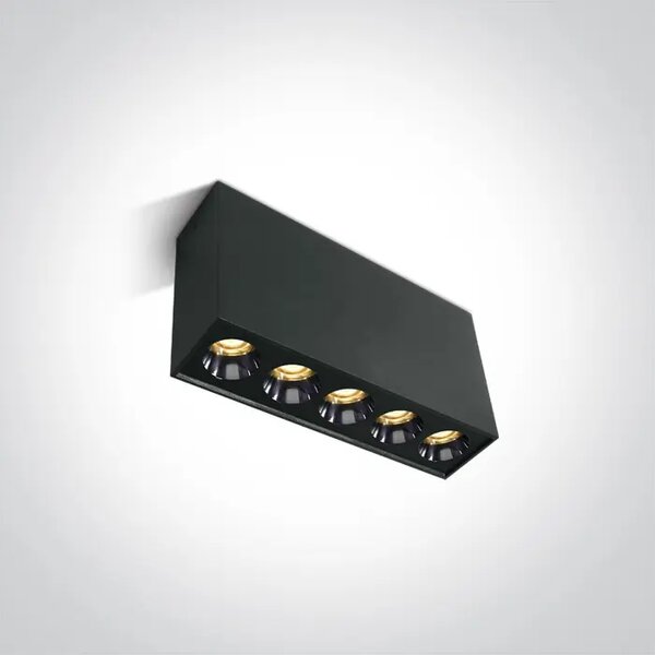 STROPNA SVETILKA LED 12W WW IP20 38deg 230V ČRNA DM12112H/B/W