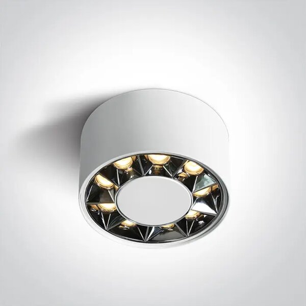 STROPNA SVETILKA LED 12W WW IP20 38deg 230V BELA DM12112X/W/W