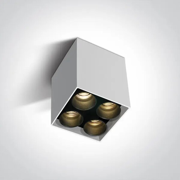 STROPNA SVETILKA LED 10W WW IP20 230V BELA DM12406C/W/W