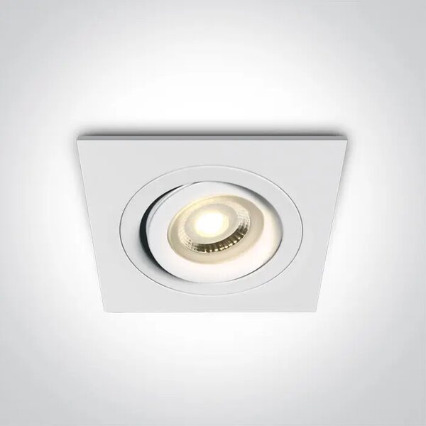 VGRADNA SVETILKA 1×GU10/50W/MR16/230V IP20 BELA DM51105ABG/W