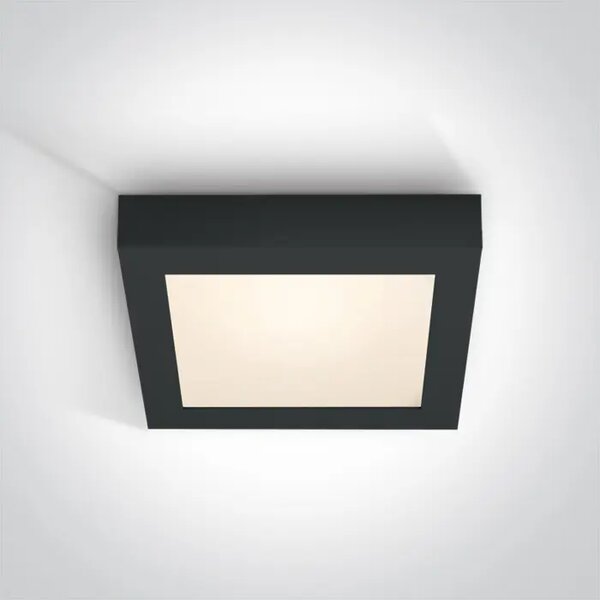 STROPNA SVETILKA LED 22W/3000K/1490lm IP40 ČRNA KOCKA DM62122F/B/W