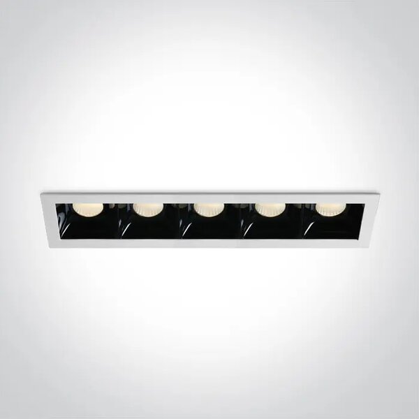 VGRADNA LED SVETILKA/5×6,5W/3000K/5×550lm/36°/350mA IP20 BELA DM50507B/W/W
