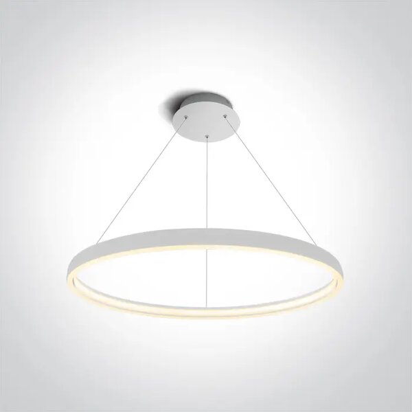 VISEČA LED SVETILKA 40W/2250lm/3000K/230V/fi.700mm/IP20/BELA DM63050/W