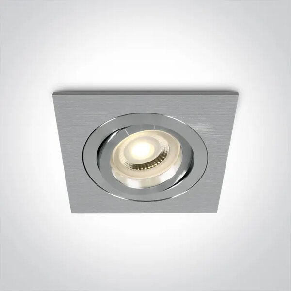 VGRADNA SVETILKA 1×GU10/50W/MR16/230V IP20 ALUMINIJASTA DM51105ABG/AL