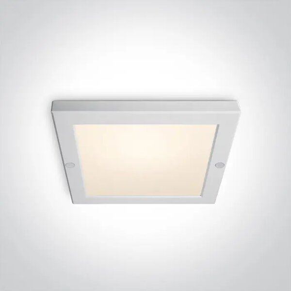 STROPNA SVETILKA LED/18W/3000K/1400lm/240V 220×220mm IP40 BELA DM62018AF/W/W