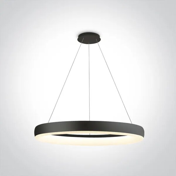 VISEČA LED SVETILKA/40W/3000K/2400lm/230V IP20 FI600mm ČRNA DM63114/B/W