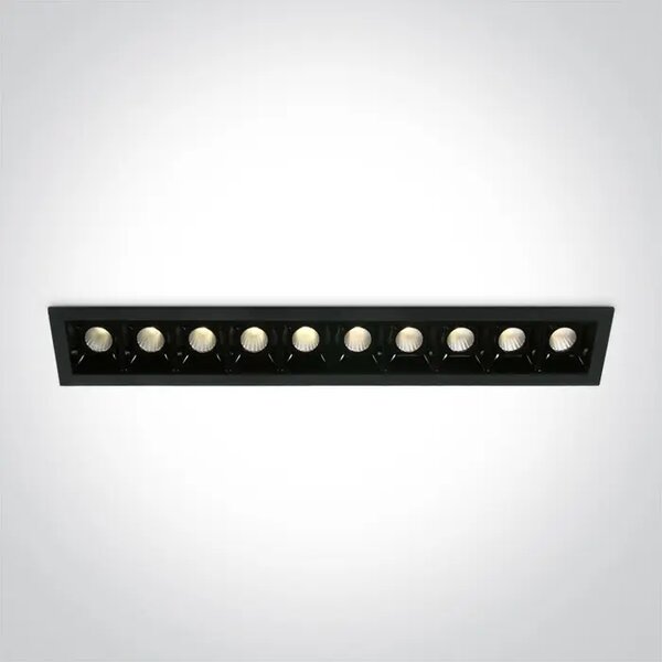 VGRADNA SVETILKA ČRNE LED 10X2W 3000K 10X160LM (PRIPOROČEN GONILNIK 89030A) DM50902B/B/W