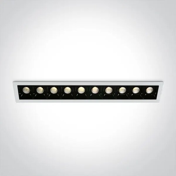 VGRADNA SVETILKA BELA LED 10X2W 3000K 10X160LM (PRIPOROČEN GONILNIK 89030A) DM50902B/W/W
