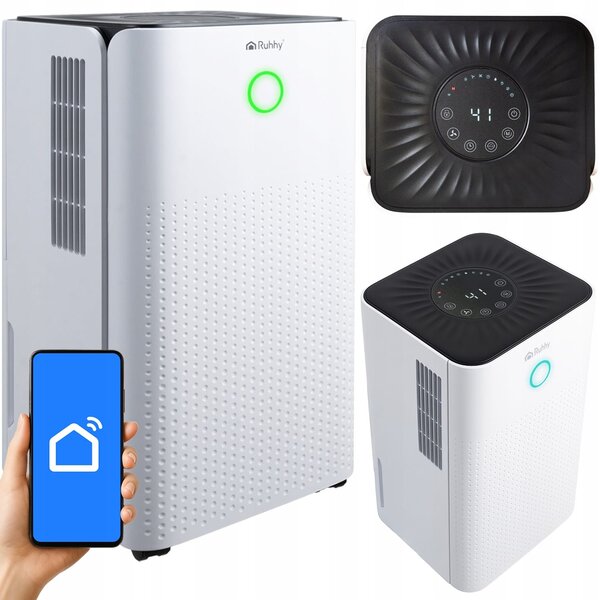 WiFi 200W kondenzacijski razvlaževalec LCD APP na kolesih 2L touch