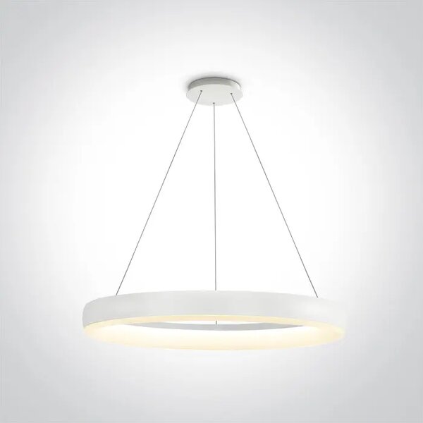 VISEČA LED SVETILKA/40W/3000K/2400lm/230V IP20 FI600mm BELA DM63114/W/W