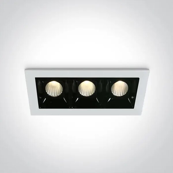 VGRADNA SVETILKA 3x2W/3x160lm/3000K IP20 BELA DM50302B/W/W