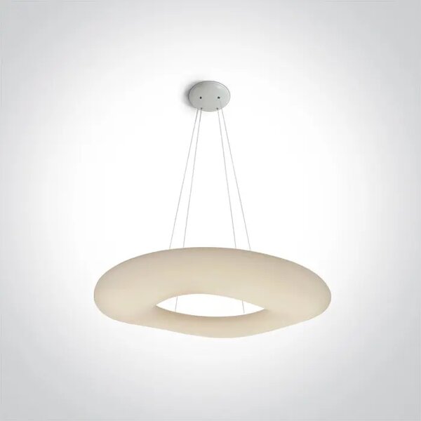 VISEČA LED SVETILKA/80W/3000K/6400lm/230V IP20 fI 80mm BELA DM63110C/W