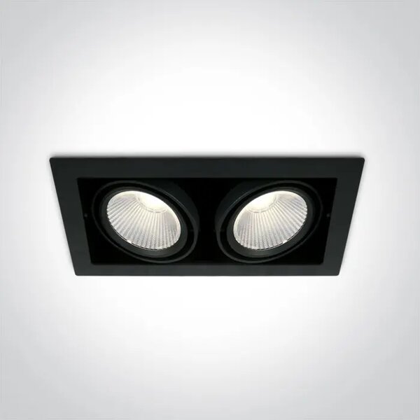 VGRADNA SVETILKA / LED / 2x30W / 2x2600lm / 4000K / ČRNA DM51230/B/C