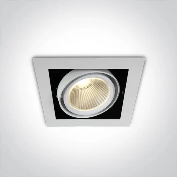 VGRADNA LED SVETILKA/30W/3000K/2700lm/38°/230V BELA DM51130/W/W