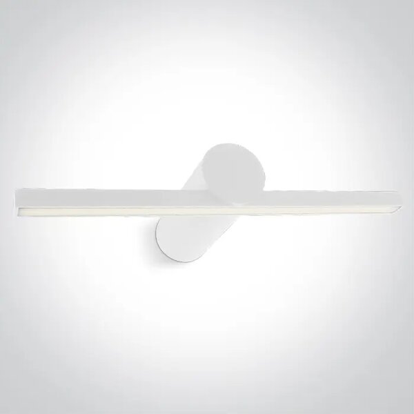 LED STENSKA SVETILKA 8W WW IP44 230V BELA DM38108N/W/W