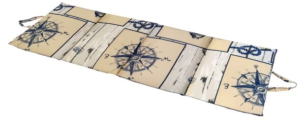 Plažni ležalnik MARINE 137x49 cm, bež