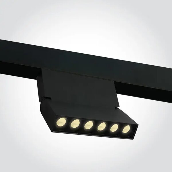 LED REFLEKTOR ZA TIRNICO 10W WW 48V IP20 NASTAVLJIV MINI/MIDI ČRN DM42124AA/B/W