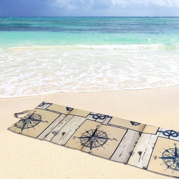 Plažni ležalnik MARINE 137x49 cm, bež