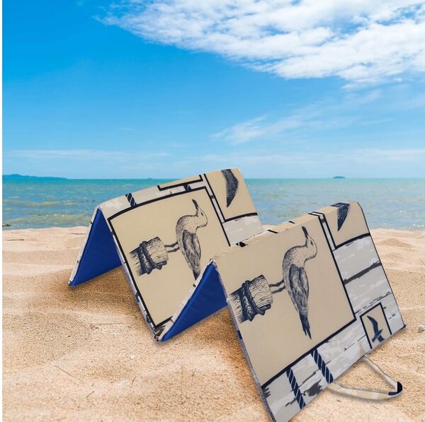 Plažni ležalnik MARINE 137x49 cm, bež