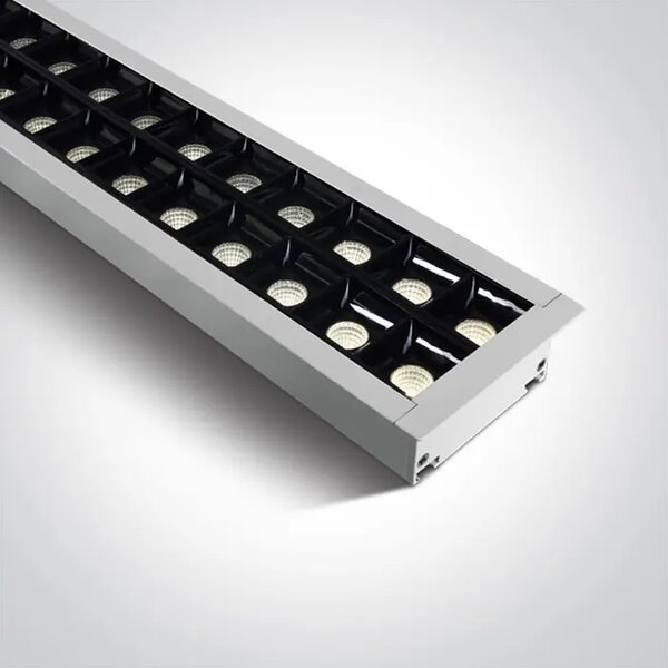 VGRADNA LED SVETILKA 96 kos ŽARNICA UGR17 40W CW 1300mm 34d LINEARNA 230V BELA DM38150BR/W/C
