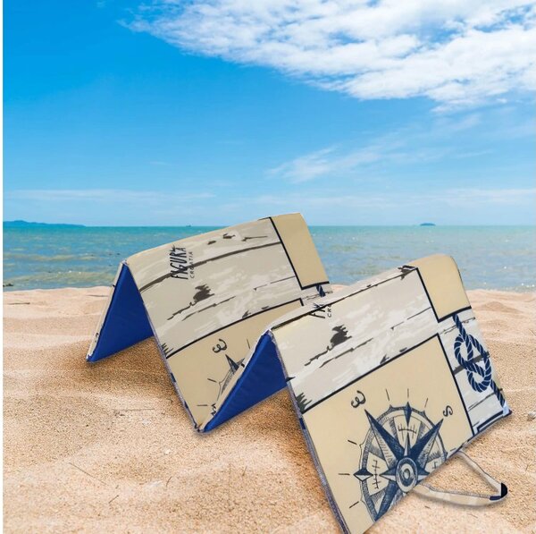 Plažni ležalnik MARINE 137x49 cm, bež