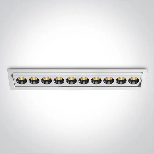 VGRADNA LED SVETILKA 24W WW IP20 38deg 230V BELA DM51024H/W/W