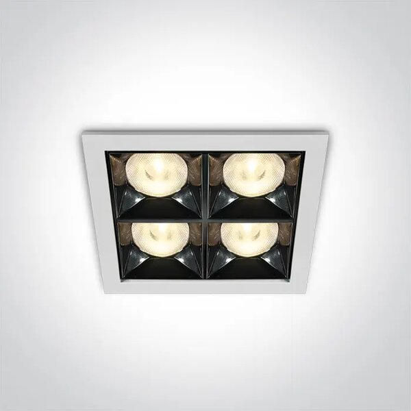 VGRADNA LED SVETILKA 16W WW 38deg IP20 230V BELA DM50406B/W/W